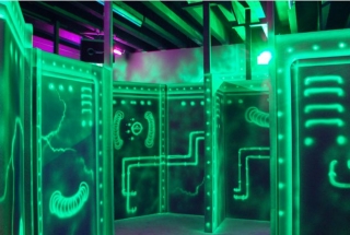  Juego zona de escondile láser 